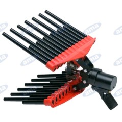 Pneumatic olive harvester 2 counterbalanced motorbike rakes 11/13 teeth | NewgardenAgri.com