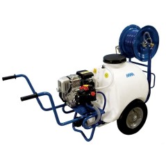 Chariot de pulvérisation 120L avec groupe motopompe BERTOLINI moteur 4 temps R80V | NewgardenAgri.com