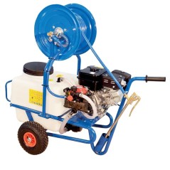 Carro de pulverización 50L con grupo motobomba MM308, motor KM26 2T 1,5 CV | NewgardenAgri.com