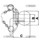 Brush guide cones with chain and snap-on pin for lower hooks Ø  11mm pin