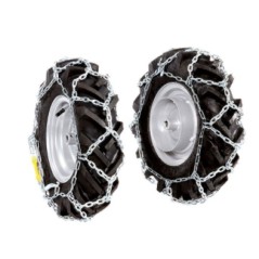 Paire de chaînes à neige pour roues de motoculteur 4.00-8" NIBBI BRIK 1 - BRIK 1S | NewgardenAgri.com