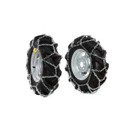 Paire de chaînes à neige pour roues de motoculteur 5.00-10" NIBBI KAM 4 - KAM 7S | NewgardenAgri.com