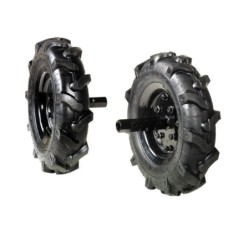 Paire de roues à pneus 3.50-8" pour NIBBI motofaucheuse 118 | NewgardenAgri.com