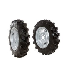 Par de ruedas de 4.00-10" con disco ajustable para motocultor NIBBI BRIK3 | NewgardenAgri.com