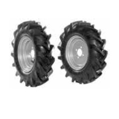 Paire de roues à pneus 4.00-8" avec disque fixe NIBBI BRIK 5 S motoculteur | NewgardenAgri.com