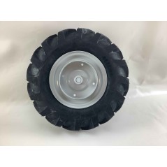 Paire de roues à pneus 4.00-8" avec disque fixe pour tracteur à pied NIBBI BRIK 1 BRIK 3