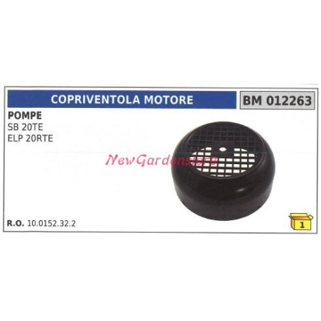 Copriventola motore UNIVERSALE pompa Bertolini SB 20TE 012263 | NewgardenAgri.com