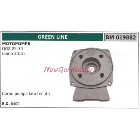 Lado de la junta del cuerpo de la motobomba GREENLINE QGZ 25-30 año 2012 019882 | NewgardenAgri.com