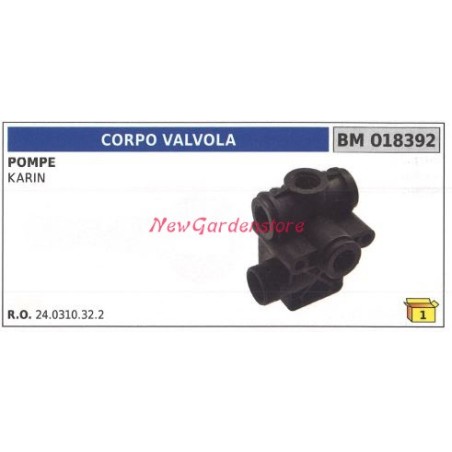 Cuerpo de válvula UNIVERSAL para bomba Bertolini STING 018407 24.0300.32.2 | NewgardenAgri.com