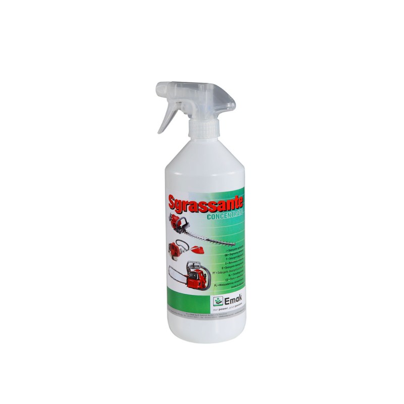 Detergente sgrassante multiuso concentrato per macchine da giardino vari formati