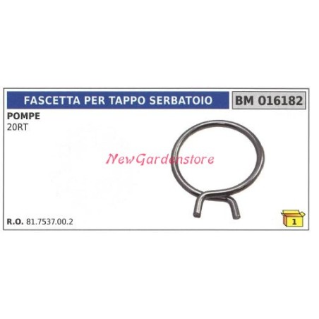 Fascetta per tappo serbatoio UNIVERSALE pompa Bertolini 20RT 016182 | NewgardenAgri.com