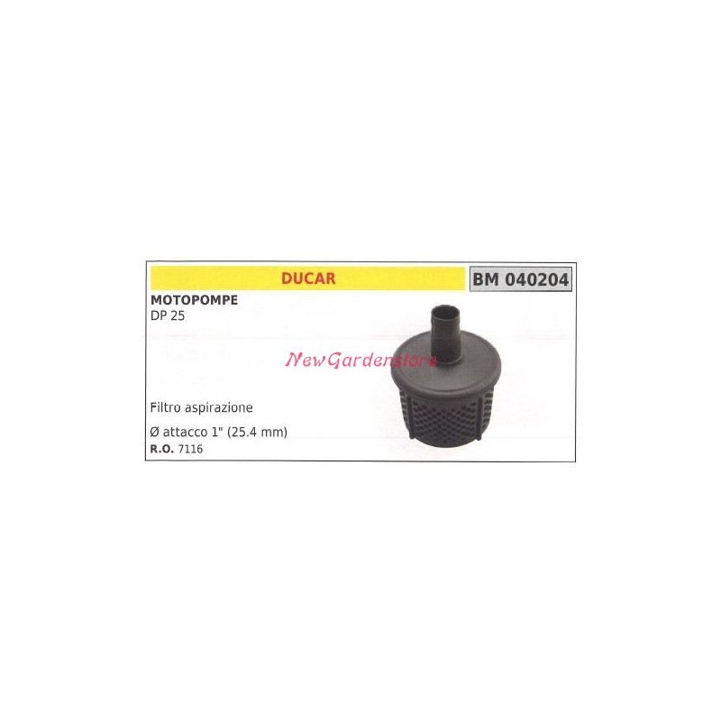 Filtro aspirazione DUCAR motopompa DP 25 040204