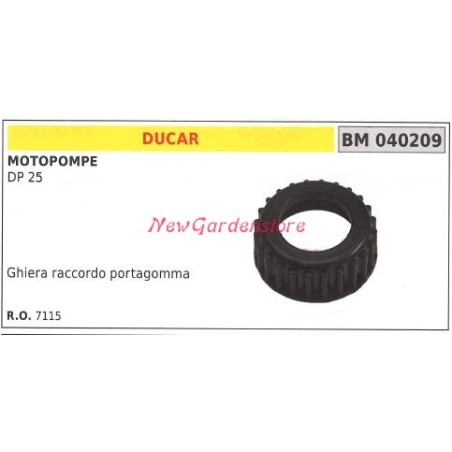 Ghiera Raccordo portagomma DUCAR motopompa DP 25 040209 | NewgardenAgri.com