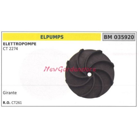 ELPUMPS Gusseisen-Laufrad CT 2274 035920 | NewgardenAgri.com