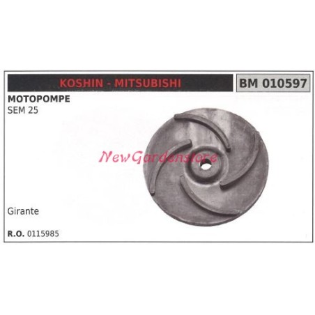 Girante KOSHIN motopompa SEM 25 010597 | NewgardenAgri.com