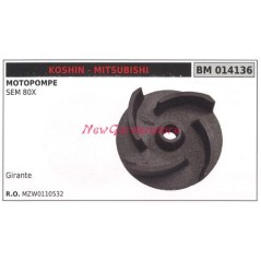 KOSHIN motor pump SEM 80X impeller 014136 | NewgardenAgri.com