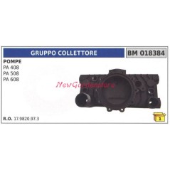 Gruppo collettore UNIVERSALE pompa Bertolini PA 408 508 608 018384 | NewgardenAgri.com