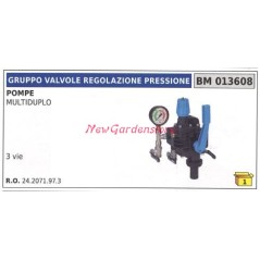 Conjunto válvula limitadora de presión bomba UNIVERSAL BERTOLINI MULTIDUPLO 013608 | NewgardenAgri.com