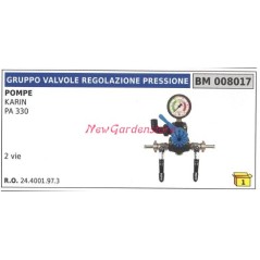 Conjunto válvula limitadora de presión UNIVERSAL para bomba Bertolini KARIN 008017 | NewgardenAgri.com