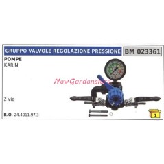 Conjunto válvula limitadora presión bomba UNIVERSAL BERTOLINI KARIN 023361 | NewgardenAgri.com