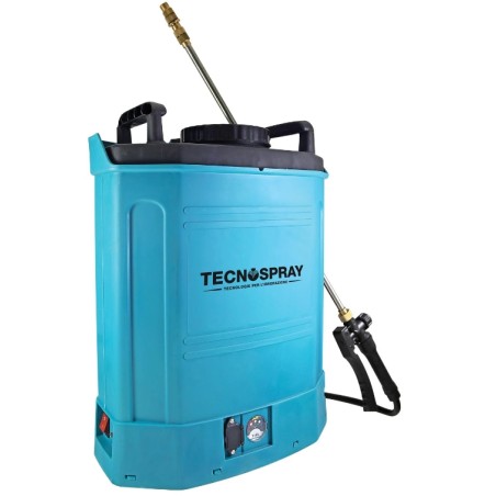 Irroratrice TECNOSPRAY E16 capacita' 16L batteria litio 12 V e carica inclusi | NewgardenAgri.com