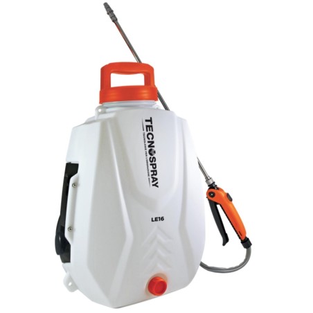 Irroratrice TECNOSPRAY LE16 capacita' 16L batteria litio 21 V e carica inclusi | NewgardenAgri.com