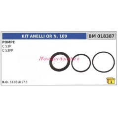 Kit anelli or N.109 UNIVERSALE pompa Bertolini C 53P 53PP 018387 | NewgardenAgri.com