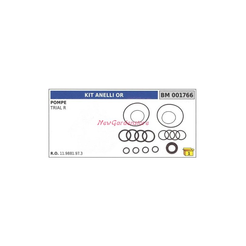 Kit de joints toriques pour pompe UNIVERSELLE Bertolini TRIAL R 001766