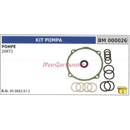 Kit de joints pour pompe UNIVERSELLE Bertolini 20RT2 000026 | NewgardenAgri.com