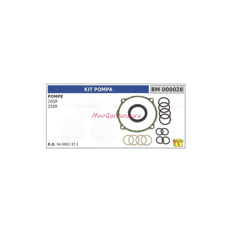 Kit de juntas bomba UNIVERSAL Bertolini 20SR 25SR 000028
