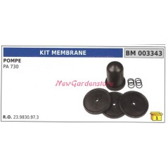 Kit de membrane UNIVERSEL pour pompe Bertolini PA 730 003343 | NewgardenAgri.com