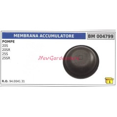 Membrana accumulatore UNIVERSALE pompa Bertolini 20S 20SR 25S 25SR 004799 | NewgardenAgri.com