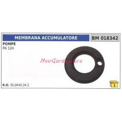 Membrana de acumulador UNIVERSAL Bomba Bertolini PA 124 018342 | NewgardenAgri.com