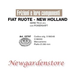 Clutch mechanism tractor TN series 4-cylinder powershif FIAT NEW HOLLAND 15797 | NewgardenAgri.com