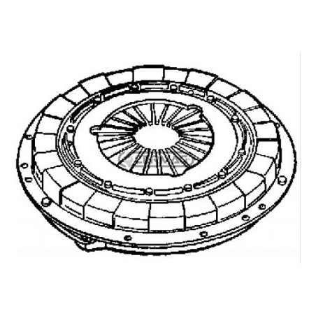 Single-plate clutch with springs for MC 40 transporter CARON 15942 | NewgardenAgri.com