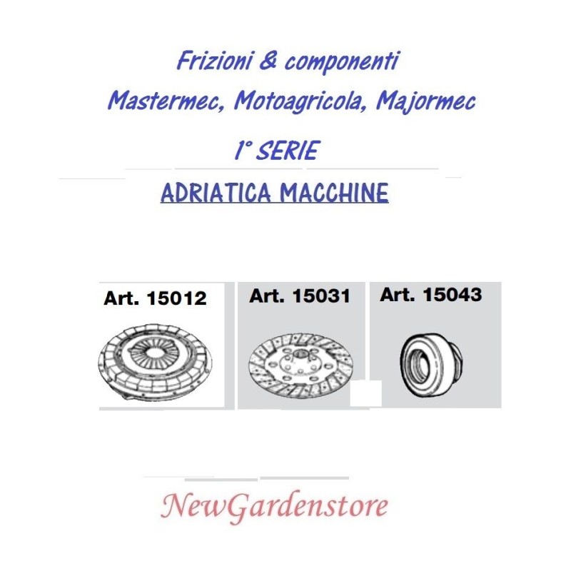 Embrague monoplato MASTERMEC L2 1Series ADRIATICA MACCHINE