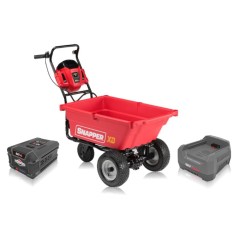 Battery-powered wheelbarrow UTILITY SNAPPER ESXDUC82 with 2 AH battery and charger | NewgardenAgri.com