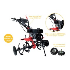 Motoazada ZBT 70.21 SC ZANETTI 212 cc gasolina Filtro de aire de 3 etapas | NewgardenAgri.com