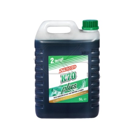 Olio miscela Strong K70 Plus semisintetico per motore 2T motosega 5 litri | NewgardenAgri.com