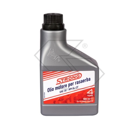 Olio motore SAE-30 STRONG 600 ml motori 4 tempi rasaerba ottima lubrificazione | NewgardenAgri.com