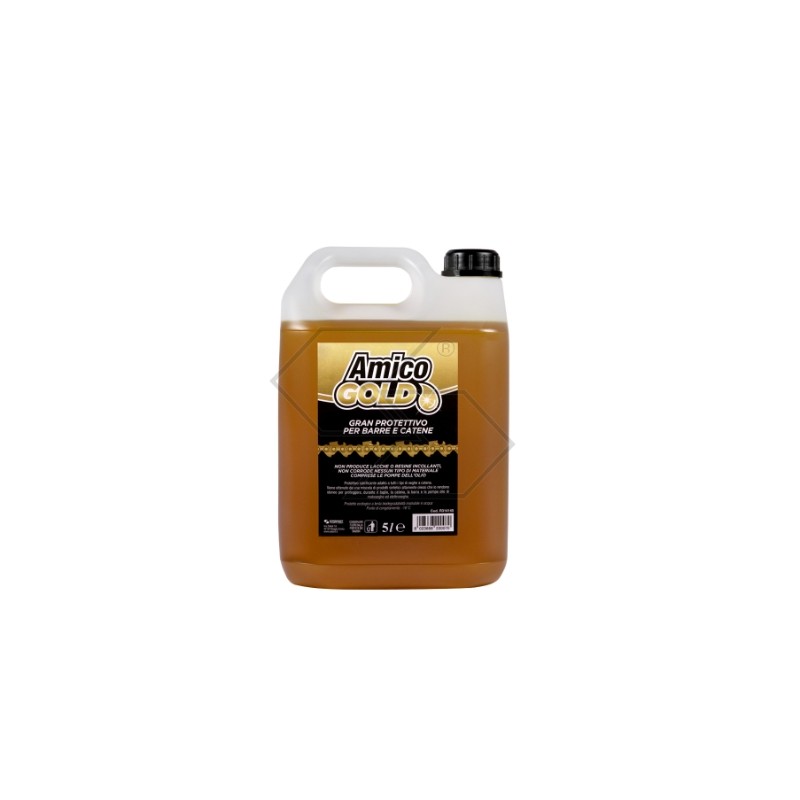 Olio protettivo sintetico per catena da motosega AMICO GOLD 5 litri R314145