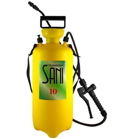 Pompa a precompressione TECNOSPRAY SANI 10/249 capacita' 10 L con lancia ottone | NewgardenAgri.com