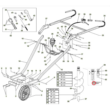 Extension 270 mm for ORIGINAL ACTIVE drill bit | NewgardenAgri.com