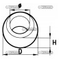 Rotule di ricambio senza coni guida inferiori Ø 28,4 mm altezza 45mm 50202