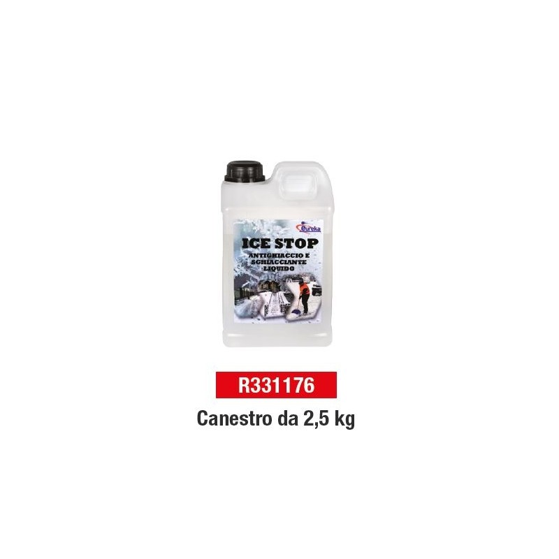 Sghiacciante antighiaccio liquido ICE STOP EUREKA da 2.5 Kg R331176