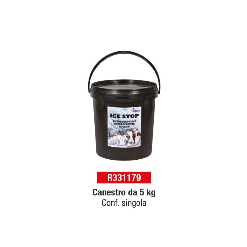 Sghiacciante antighiaccio solido ICE STOP EUREKA da 5 Kg R331179 neve