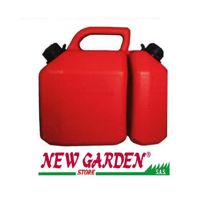 Tanica doppia 6 + 2,5 litri carburante miscela giardinaggio 320405