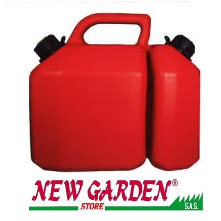 Tanica doppia 6 + 2,5 litri carburante miscela giardinaggio 320405 | NewgardenAgri.com