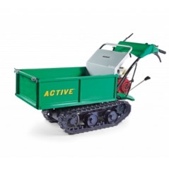 Carretilla transportadora ACTIVE POWER TRACK 1315 EXT con motor Honda manual plegable | NewgardenAgri.com