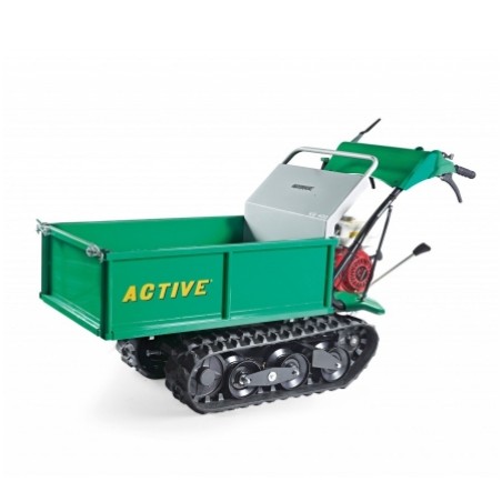 ACTIVE POWERTRACK 1400EXT wheelbarrow transporter with Honda GX160 mechanical engine | NewgardenAgri.com